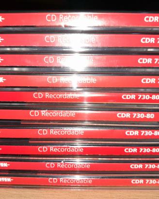 10 CD-R vergini NORTEK 730MB