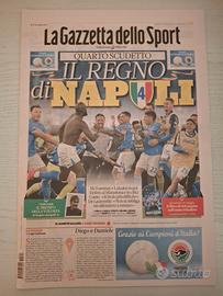 Gazzetta dello sport "4°Scudetto Napoli 2025"
