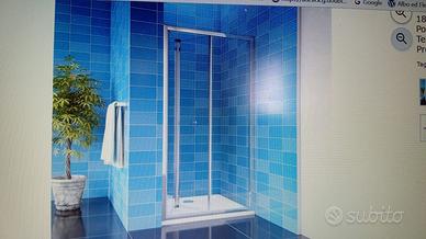 BOX DOCCIA NICCHIA BAGNO 70  X 185 porta soffietto