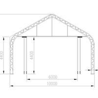 Tende da magazzino con porte di larghezza 6,0 x 4,