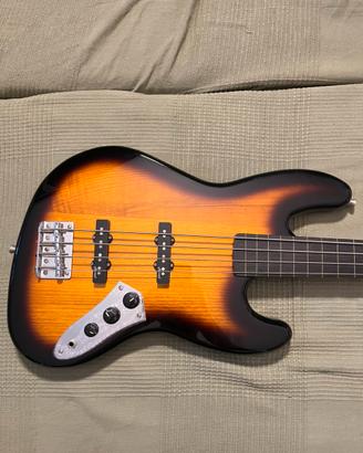Harley Benton JB-40FL Fretless