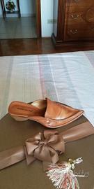 Scarpa pelle marrone Giorgia galassi 