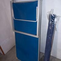 Sdraio in alluminio e ombrellone mare