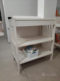 set seggiolone+ lettino+ fasciatoio 