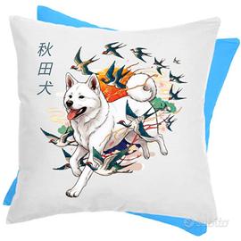 Cuscino bicolore Akita Inu