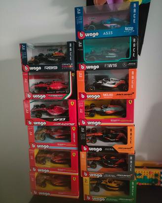 Modellini Formula 1 Burago scala 1/43 20 cadauno