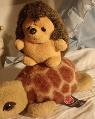 Lotto 2 peluche vintage Trudi - Riccio e Tartaruga