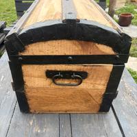 Bauletto in legno vintage
