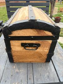 Bauletto in legno vintage