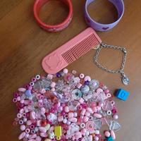 Set perline e braccialetti bambina età 4+