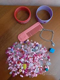 Set perline e braccialetti bambina età 4+