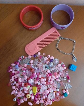 Set perline e braccialetti bambina età 4+