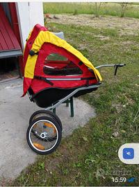 Carrello porta 2 bambini per bicicletta