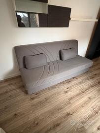Divano letto grigio 3 sedute