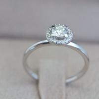 Anello oro 18kt, diamanti 0.46 CT nuovo  Cert. IGI