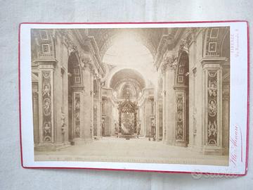 Carte de visite Alinari Basilica S. Pietro Firenze