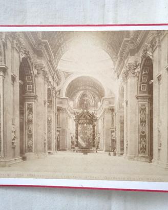 Carte de visite Alinari Basilica S. Pietro Firenze