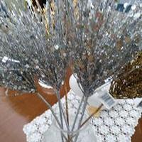 Fiori finti color oro e argento