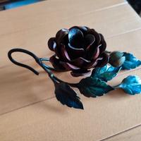 Porta candela in ferro battuto vintage 