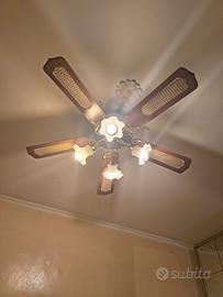 lampadario con ventilatore 