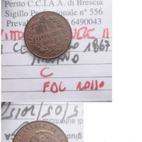 1 centesimo 1867