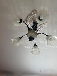 Lampadario  5 punti luce