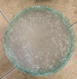 Plafoniera in vetro decorato diametro 40 cm