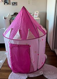 Tenda da gioco rosa tema castello Maisons du Monde