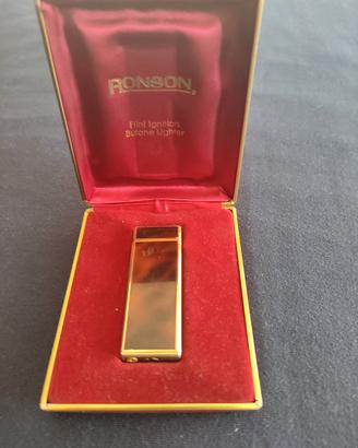 Accendino Ronson vintage, placcato oro