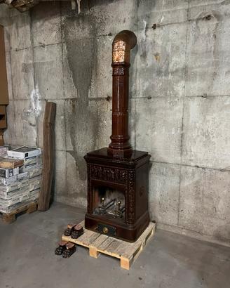 Stufa caminetto a legna tipo Franklin