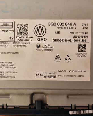 Navigatore Volkswagen mib2 STD delphy