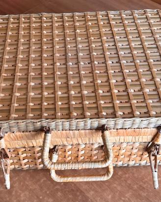 Cestino da pic nic in paglia