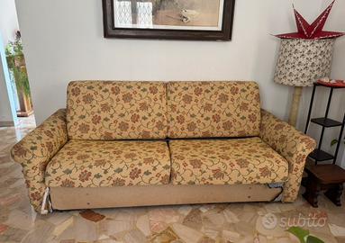 Divano letto 3 posti con materasso