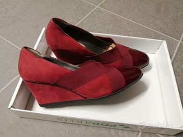 Scarpe Décolleté Melluso con Zeppa – Camoscio e Ve