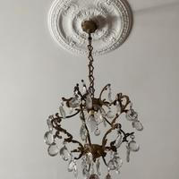 Lampadario Vintage Cristalli