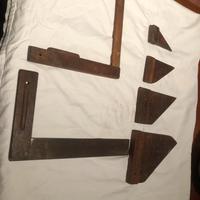 Squadre in legno antiche