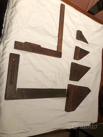 Squadre in legno antiche