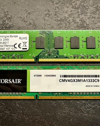 DDR3 8GB DIMM (4x2)