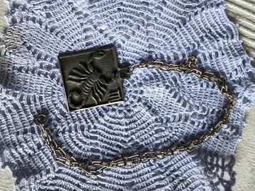 collana vintage segno zodiacale scorpione