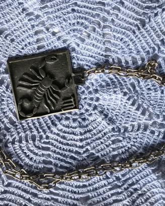 collana vintage segno zodiacale scorpione