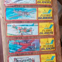 Lotto 5 aeromodelli gioco vintage   Flying Gliders