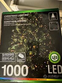 1000 + 1000 luci LED multicolor di Natale