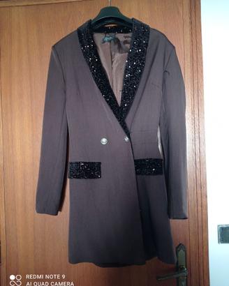 Tuta vestito a pantaloncino elegante tg L