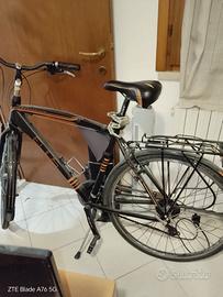 Bici trekking uomo Elios 28” city bike con portapa