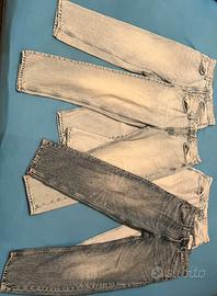 Lotto 4 paia di jeans bershka