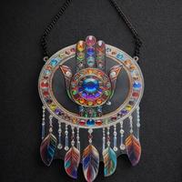 Mano Hamsa Mano di Fatima stile acchiappasogni 2D