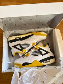 Air Jordan 4 bianche nere gialle