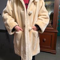 Cappotto montone bianco sartoriale