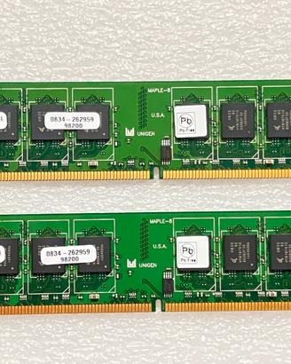 RAM Unigen 1GB PC2-5300 DDR2-667MHz