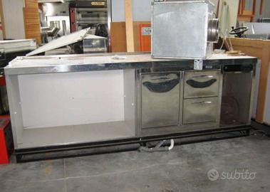 CUCINA BANCO INOX CELLA REFRIGERATA